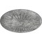 Ekena Millwork Leandros Medallion (Canopies up to 5"), 33 1/8"OD x 3 1/2"ID x 1 3/8"P, Ultra Pure White Crackle CM33LEUWC - alternate 2